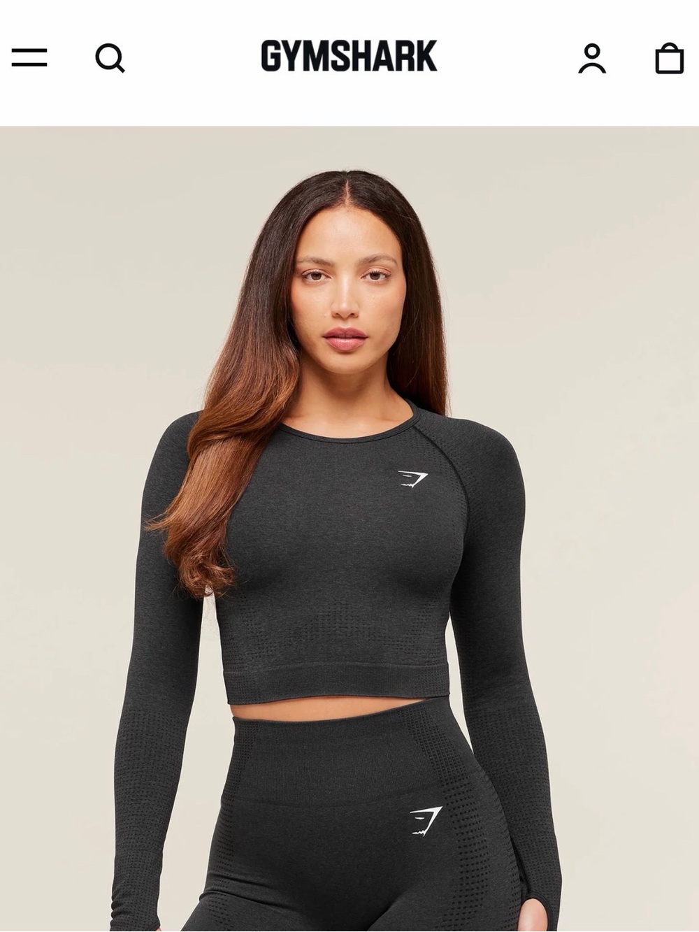 Gymshark Vital Long-Sleeve Seamless Crop Top